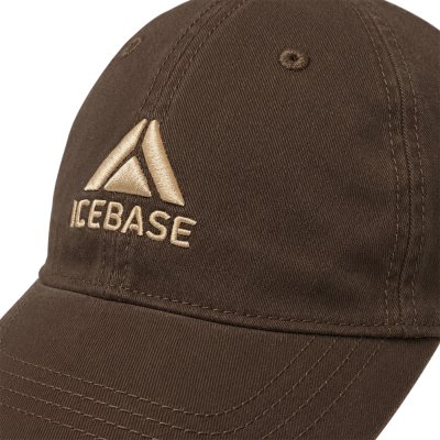 หมวกแก๊ปผ้าฟอก ICEBASE สไตล์ Vintage Tone สีน้ำตาล (Washed Cap)