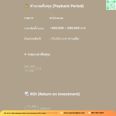 ชุดติดตั้งโซล่าเซลล์ 10kW ระบบ 1 เฟส | Solis + Jinko | SKE Solar