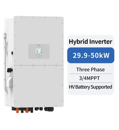 อินเวอร์เตอร์ไฮบริด Deye SUN-50K-SG01HP3 (50kW 3 เฟส) | 4 MPPTs + ประกัน 10 ปี