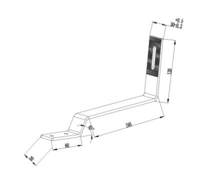 MEGA MOUNTING Tile Roof Hook 02 (MG-RK-02) ขายึดกระเบื้องซีแพค