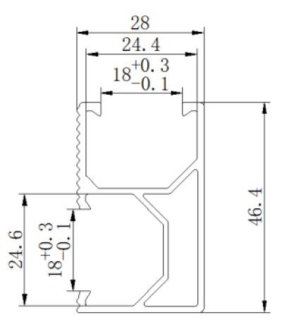 MEGA MOUNTING TTS Rail (MG-DRS) 4800mm