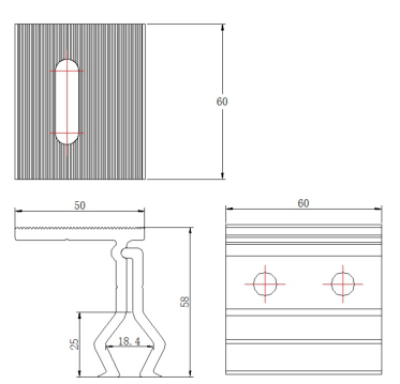 MEGA MOUNTING MG Cliplok MG750 (MG-IK-MG750) ขายึดหลังคาเมทัลชีท