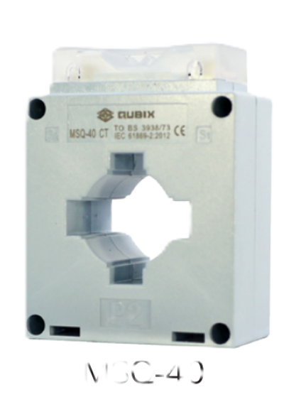 QUBIX CT MSQ-40 Series (200/5A - 400/5A) Window 40x10mm 5VA (Pack 60 Pcs)