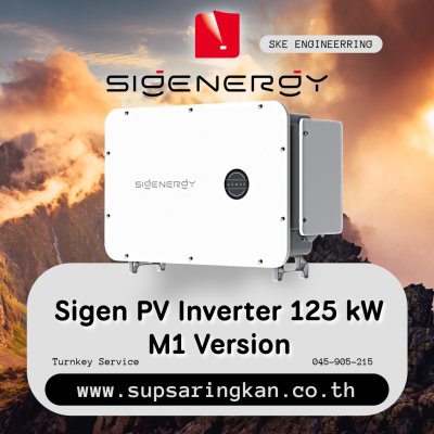 อินเวอร์เตอร์ออนกริด 3 เฟส สำหรับธุรกิจ Sigenergy Sigen PV Inverter 125.0 kW (M1 Version)