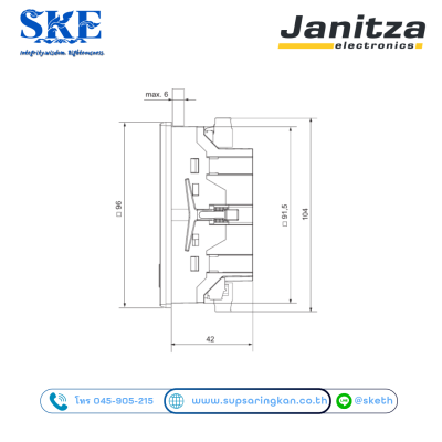Janitza UMG 96 RM Power Analyser อุปกรณ์วัดค่าพลังงานแม่นยำสูง