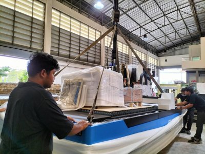 ส่งมอบเครื่อง  Fiber Laser รุ่น LT3015S กำลังเลเซอร์ 1000W พิกัด สเปช มีเดีย จำกัด  กรุงเทพมหานคร