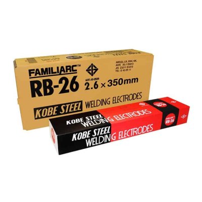 ลวดเชื่อมไฟฟ้าแดงKOBE รุ่น KB-RB26ขนาด 2.6 มม.น้ำหนัก 2 กก.
