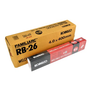 ลวดเชื่อมไฟฟ้าแดงKOBE รุ่น KB-RB26ขนาด 4 มม.น้ำหนัก 5 กก.