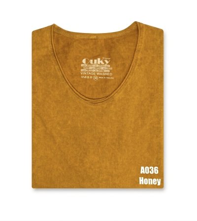 Honey (สีเหลืองมาสตาทฟอกเอซิด) ผลิตจากผ้าฝ้าย 100% ให้ความรู้สึกนุ่มฟู เบาสบาย