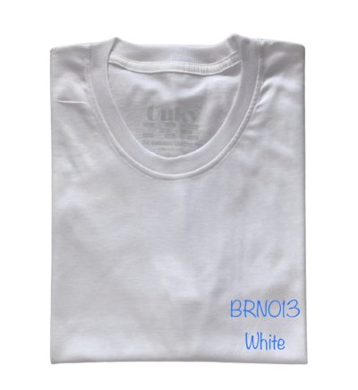 White (สีขาว) เสื้อยืดคอกลม ดีไซน์สวย เนื้อผ้าบางเบา เนื้อผ้านุ่มสวมใส่สบาย ระบายอากาศดี ไม่ร้อนอบอ้าว(copy)(copy)