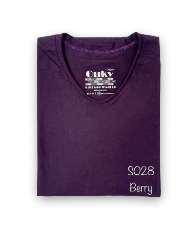 Stone Berry (สีม่วงเข้มฟอกสโตน) ผลิตจากผ้าฝ้าย 100% ให้ความรู้สึกนุ่มฟู เบาสบาย