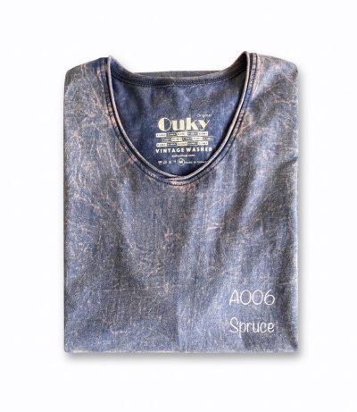 Spruce (สีเทาอากาศฟอกเอซิด) ผลิตจากผ้าฝ้าย 100% ให้ความรู้สึกนุ่มฟู เบาสบาย