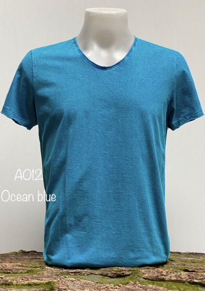 Ocean Blue (สีฟ้าทะเลฟอกเอซิด) ผลิตจากผ้าฝ้าย 100% ให้ความรู้สึกนุ่มฟู เบาสบาย