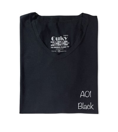 Black (สีดำ) เสื้อยืดคอวีเปลือย ดีไซส์สวย เนื้อผ้าบางเบา เนื้อผ้านุ่มสวมใส่สบาย ระบายอากาศดี ไม่ร้อนอบอ้าว ไซส์มาตรฐานไม่จกตา Black (สีดำ) เสื้อยืดคอวีเปลือย ดีไซส์สวย เนื้อผ้าบางเบา เนื้อผ้านุ่มสวมใส่สบาย ระบายอากาศดี ไม่ร้อนอบอ้าว ไซส์มาตรฐานไม่จกตา