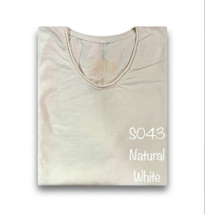 Natural White (สีขาวธรรมชาติฟอกสโตน) ผลิตจากผ้าฝ้าย 100% ให้ความรู้สึกนุ่มฟู เบาสบาย