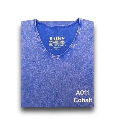Cobalt (สีน้ำเงินฟอกเอซิด) ผลิตจากผ้าฝ้าย 100% ให้ความรู้สึกนุ่มฟู เบาสบาย
