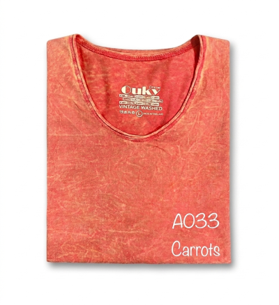 Carrots (สีส้มฟอกเอซิด) ผลิตจากผ้าฝ้าย 100% ให้ความรู้สึกนุ่มฟู เบาสบาย
