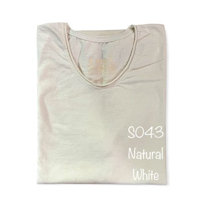 Natural White (สีขาวธรรมชาติฟอกสโตน) ผลิตจากผ้าฝ้าย 100% ให้ความรู้สึกนุ่มฟู เบาสบาย