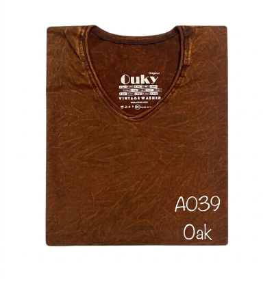 Oak (สีน้ำตาลเข้มฟอกเอซิด) ผลิตจากผ้าฝ้าย 100% ให้ความรู้สึกนุ่มฟู เบาสบาย