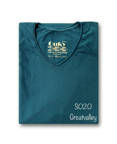 Stone Greatvalley (สีเขียวทะเลฟอกสโตน) ผลิตจากผ้าฝ้าย 100% ให้ความรู้สึกนุ่มฟู เบาสบาย