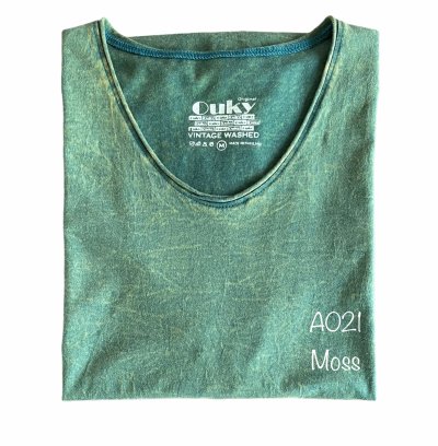 Moss (สีเขียวฟอกเอซิด) ผลิตจากผ้าฝ้าย 100% ให้ความรู้สึกนุ่มฟู เบาสบาย