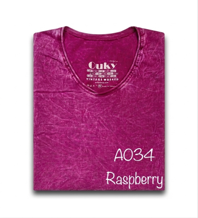 Raspberry (สีชมพูเข้มฟอกเอซิด) ผลิตจากผ้าฝ้าย 100% ให้ความรู้สึกนุ่มฟู เบาสบาย