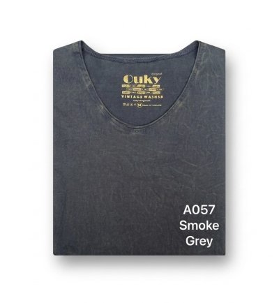 Smoke Grey (สีเทาเข้มฟอกเอซิด) ผลิตจากผ้าฝ้าย 100% ให้ความรู้สึกนุ่มฟู เบาสบาย