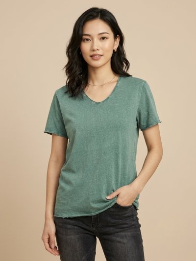 Moss (สีเขียวฟอกเอซิด) ผลิตจากผ้าฝ้าย 100% ให้ความรู้สึกนุ่มฟู เบาสบาย