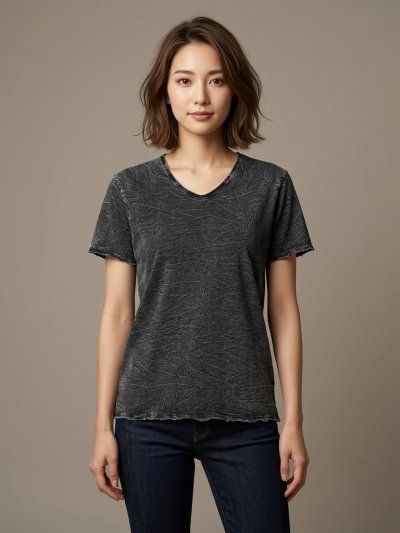 Acid Black (สีดำฟอกเอซิด) ผลิตจากผ้าฝ้าย 100% ให้ความรู้สึกนุ่มฟู เบาสบาย