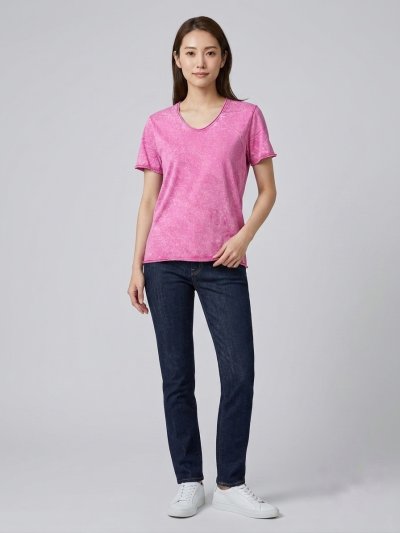 Pink (สีชมพูฟอกเอซิด) ผลิตจากผ้าฝ้าย 100% ให้ความรู้สึกนุ่มฟู เบาสบาย