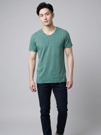 Moss (สีเขียวฟอกเอซิด) ผลิตจากผ้าฝ้าย 100% ให้ความรู้สึกนุ่มฟู เบาสบาย