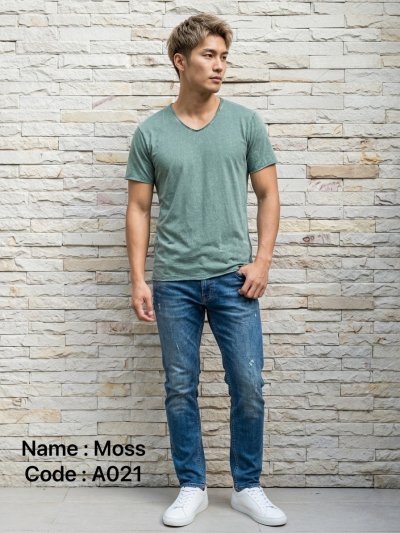 Moss (สีเขียวฟอกเอซิด) ผลิตจากผ้าฝ้าย 100% ให้ความรู้สึกนุ่มฟู เบาสบาย