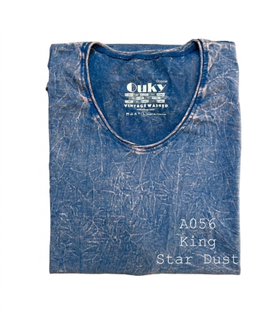 ฺBig Star Dust (สีฟ้าน้ำเงินเข้มฟอกเอซิด) ผลิตจากผ้าฝ้าย 100% ให้ความรู้สึกนุ่มฟู เบาสบาย
