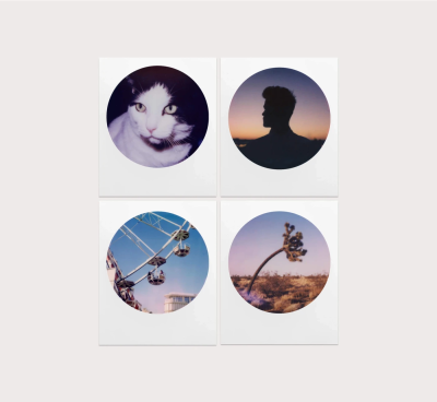 ฟิล์มโพลารอยด์ Polaroid Color 600 Round Frame Film (กรอบกลม)