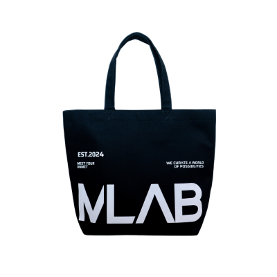 MLAB กระเป๋าผ้าแคนวาส กระเป๋าสะพายไหล่ Canvas Tote Bag พิมพ์ลาย MLAB MLAB กระเป๋าผ้าแคนวาส กระเป๋าสะพายไหล่ Canvas Tote Bag พิมพ์ลาย MLAB