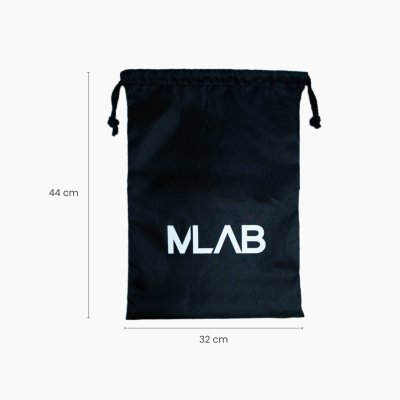 [MLAB] กระเป๋าผ้าเอนกประสงค์  ถุงผ้าหูรูด  พิมพ์ลาย MLAB