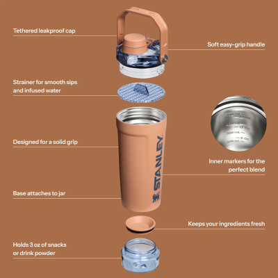 Stanley  กระบอกเก็บอุณหภูมิ รุ่น The Activate Shaker Bottle ขนาด 20 ออนซ์
