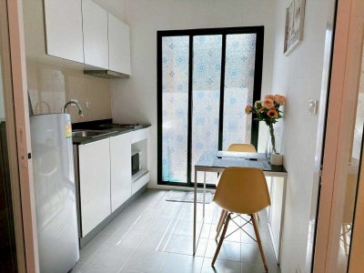 10R0497 คอนโดมิเนียม 1 ห้องนอน 1 ห้องน้ำ ให้เช่าเดือนละ 18,000 บาท โซนเมือง