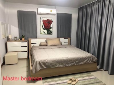 10R0502 ให้เช่าบ้านแฝดสองชั้น 3 ห้องนอน 3 ห้องน้ำ ราคา 25,000/เดือน โซนเมือง