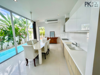 11R0217 ให้เช่า pool villa 4 ห้องนอน 4 ห้องน้ำ ราคา 75,000/เดือน โซนเกาะแก้ว