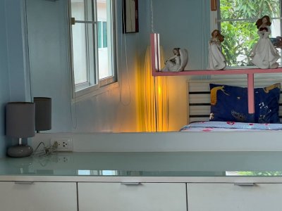 11R0252 ให้เช่าบ้านแฝดสองชั้น 4ห้องนอน 3ห้องน้ำ ราคา 55,000/เดือน โซนเกาะแก้ว