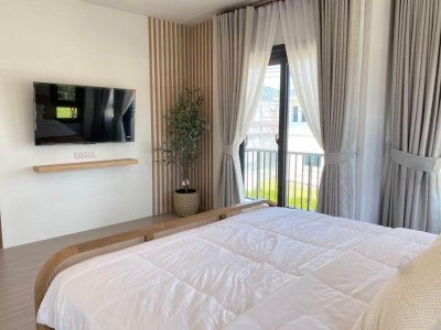 11R0308 ให้เช่าบ้านเดี่ยวสองชั้น 4ห้องนอน 3ห้องน้ำ ราคา 95,000/เดือน โซนเกาะแก้ว