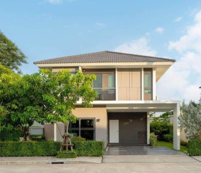 11R0308 ให้เช่าบ้านเดี่ยวสองชั้น 4ห้องนอน 3ห้องน้ำ ราคา 95,000/เดือน โซนเกาะแก้ว