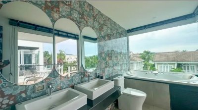 11R0353 ให้เช่าบ้านแฝดสองชั้น 3ห้องนอน 4ห้องน้ำ ราคา 100,000/เดือน โซนเกาะแก้ว