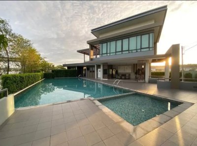 11R0357 ให้เช่าบ้านเดี่ยวสองชั้น 3ห้องนอน 3ห้องน้ำ ราคา 45,000/เดือน โซนเกาะแก้ว