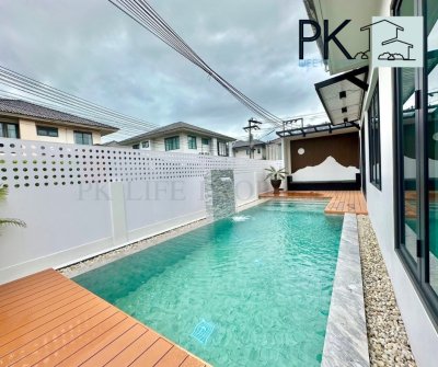 11R0365 ให้เช่า pool villa 4ห้องนอน 4ห้องน้ำ ราคา 120,000/เดือน โซนเกาะแก้ว