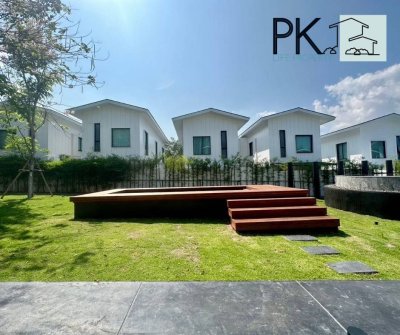 11R0385 ให้เช่าบ้านเดี่ยวสองชั้น 3 ห้องนอน 3 ห้องน้ำ ราคา 60,000/เดือน โซนเกาะแก้ว