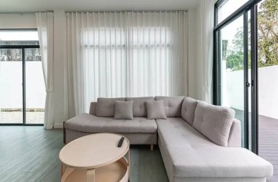 11R0385 ให้เช่าบ้านเดี่ยวสองชั้น 3 ห้องนอน 3 ห้องน้ำ ราคา 60,000/เดือน โซนเกาะแก้ว