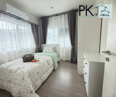11R0425 ให้เช่าบ้านเดี่ยวสองชั้น 3 ห้องนอน 3 ห้องน้ำ ราคา 80,000/เดือน โซนเกาะแก้ว