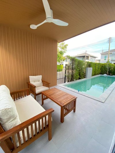 11R0432 Pool villa for rent 4 bedroom 3 bathroom 120,000/month at kohkaew